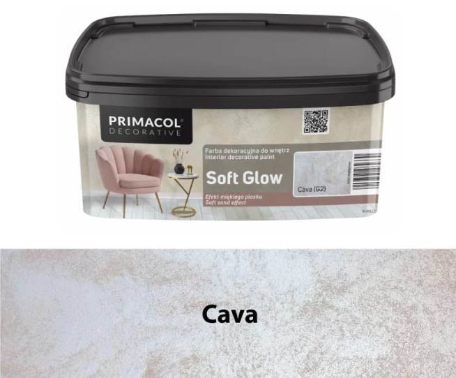 Farba dekoracyjna Soft Glow Cava (G2) 1 l – efekt miękkiego piasku